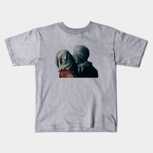 The Lovers II by Rene Magritte Kids T-Shirt